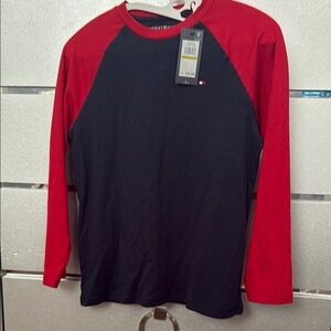 Tommy Hilfiger Red and Black Long Sleeve Shirt for boys